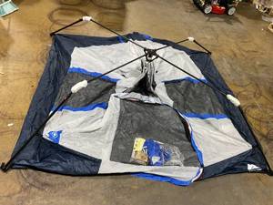 lot 144 image: Ozark Trail 8 x 7 4-Person Instant Cabin Tent with LED Lighted Hub