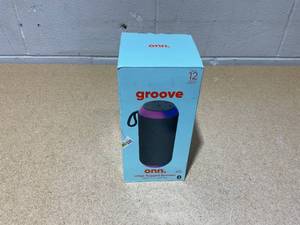 lot 210 image: onn Large Rugged Speaker with Bluetooth Wireless Technology and LED Lighting