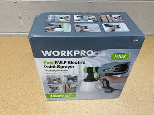 lot 220 image: WORKPRO Plus 14GPH Electric Paint Sprayer, 120 Volt
