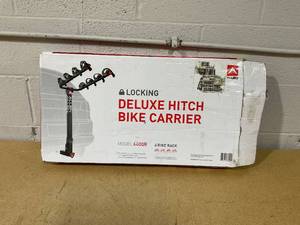 lot 342 image: Allen Sports Locking 4-Bicycle Hitch Rack, Fits 2 Receiver Hitch, 140 lbs. Capacity