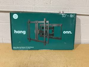 lot 356 image: Onn. Ultra-slim Full Motion TV Wall Mount for 50 to 86 TVs