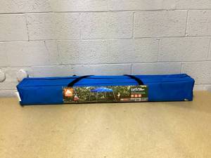 lot 444 image: Ozark Trail 10x10 Instant Slant Leg Pop Up Canopy Tent  Pop-Up Outdoor Shelter for Camping, Tailgating & Beach  Blue