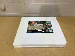 lot 452 image: Lifetime 4 Foot Fold-in-Half Adjustable Height Table, IndoorOutdoor Essential, White (80509)