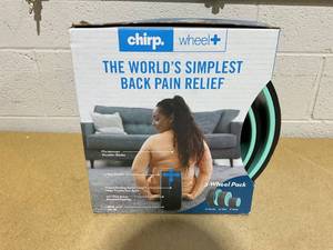 lot 157 image: 2PCS Chirp Wheel for Back and Neck Pain   Plastic, EVA Foam, ABS, 500 lb Capacity