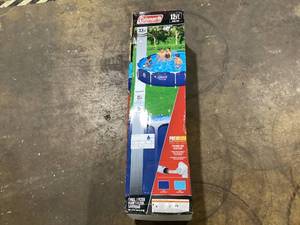 lot 459 image: Coleman Steel Pro 12 ft. x 33 in. Round Metal Frame Above Ground Pool Set