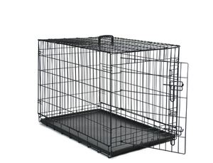 lot 401 image: Max&Marlow 30inch Single-Door Dog Crate, Foldable Metal Wire Dog Kennel with Tray and Divider for Medium Dogs