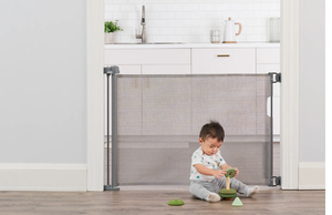 lot 404 image: Regalo Retractable Baby Gate, Expands up to 50 Wide, Includes Wall Mounts