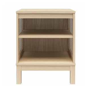 lot 425 image: Mainstays Cane Side Table, Spring Pine