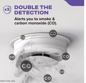 lot 438 image: Hardwired Smoke and Carbon Monoxide Detector, Interconnectable
