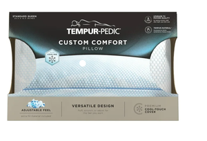 lot 446 image: Tempur-Pedic Custom Comfort Bed Pillow and Cooling, Adjustable Support, StandardQueen, Adult