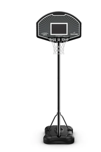 lot 454 image: Spalding 32-Inch Portable Basketball Hoop with Eco-Composite Backboard & Telescoping Height Adjustment-Outdoor Play