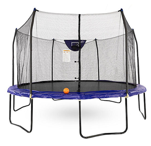 lot 47 image: Skywalker Trampolines 14 Heavy Duty Trampoline with Basketball Hoop