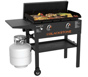 lot 85 image: Blackstone Original 2-Burner 28 Propane Omnivore Griddle with Hard Cover