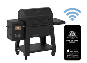 lot 87 image: Pit Boss Odessa 1250 Sq in Wood Pellet Grill and Smoker with Wi-Fi and Bluetooth  Onyx Edition