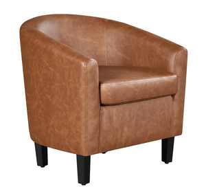 lot 91 image: LOT OF 2 Yaheetech Barrel Chair