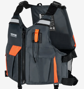 lot 160 image: Medium Size VEVOR Watersports Life Vest PFD 110N Buoyancy Life Jacket for Men & Women