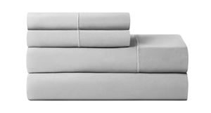 lot 241 image: 4PCS King Size Hotel Style 600 Thread Count Grey Egyptian Cotton Adult Bed Sheet Set