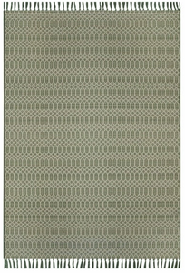 lot 366 image: Better Homes & Gardens Green Tassel Outdoor Rug