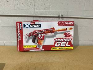 lot 189 image: XSHOT Hyper Gel HPG-700 (20,000 Gel Pellets) Motorized Outdoor Gel Blaster by ZURU for Ages 14