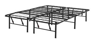 lot 278 image: Queen Size Mainstays 14 High Quad Fold Steel Platform Bed Frame