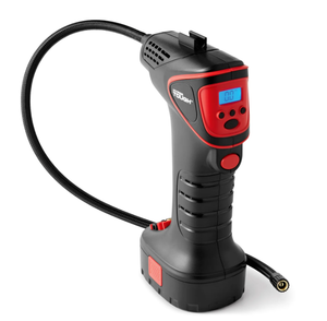 lot 397 image: Hyper Tough DC12V Cordless Portable Pistol Tire Inflator with Pre-set Digital Gauge