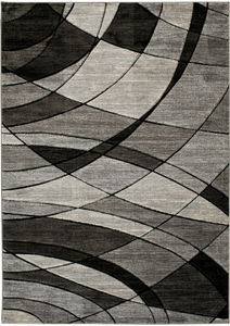 lot 460 image: Better Homes & Gardens 76x96 Gray Abstract Indoor Area Rug
