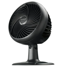 lot 490 image: Honeywell 10 Black Turbo Force Power Oscillating Table Fan, 35ft Air Circulation Power, 3 Speed, 45° Pivot