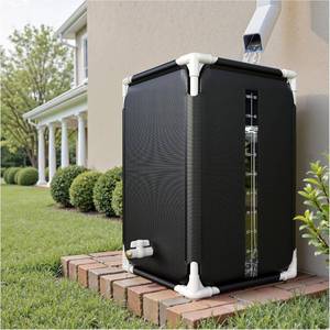 lot 17 image: Hiraliy 50 Gallon Collapsible Rain Barrel