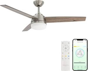 lot 19 image: East Grove Home Gale Collection Smart 52 3-Blade Ceiling Fan with LED Light Kit