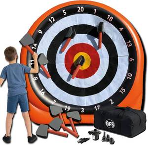 lot 29 image: GFS Giant Inflatable Axe Throwing Game