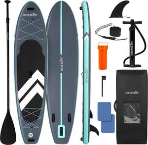 lot 30 image: Serene Life Ultra-Light 11 Inflatable Stand-Up Paddle Board