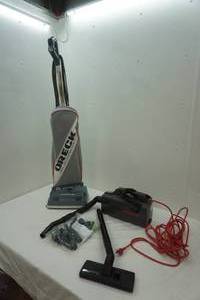 lot 21 image: Oreck XL Vacuum & Oreck Commercial XL Pro 5 Super Compact Canister Bagged Vacuum Cleaner