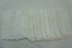 lot 64 image: 14ct New White Washcloths