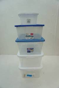 lot 65 image: 5 storage containers with lids
