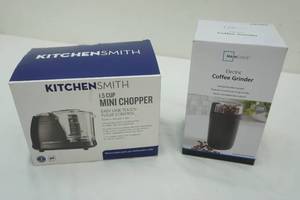 lot 111 image: Mici Chopper & Electric Coffee Grinder (NEW)