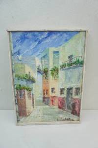 lot 201 image: Oil on Canvas Framed Painting 16 wide by 22 tall