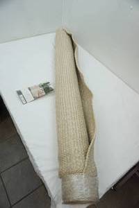 lot 222 image: NEW 5x7 Threshold Outdoor Rug Natural Woven