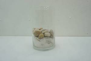 lot 250 image: Rocks and Vase 10 tall by 6 diameter