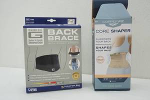 lot 255 image: Back Brace One Size Fits Most & Core Shaper SM