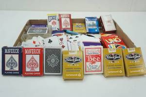 lot 256 image: Cards, Dice, Pens