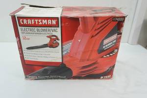 lot 312 image: Craftsman Electric BlowerVac 12 AMP