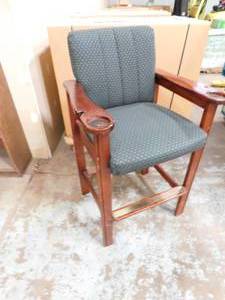 lot 39 image: Green 30 High Back Stool