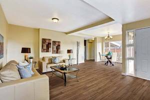 lot 11B image: TRUCOR Prime Gun Stock Oak Vinyl Flooring with Cork Backing - 180 sq. ft.