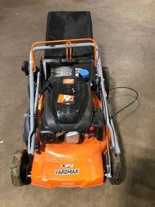 lot 36 image: YARDMAX 21 in. 170cc 3-in-1 Gas Walk Behind Push Lawn Mower with High Rear Wheels For Parts   Customer Returns see Pictures