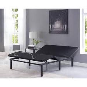 lot 58 image: MAYKOOSH Black, Twin XL, Height Electric Adjustable Bed Frame Base With Wireless Remote Control    Customer Returns see Pictures