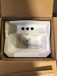 lot 45 image: Bathroom Sink   Customer Returns see Pictures
