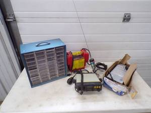 lot 69 image: CB Marine Radio, Jump Pack, Deck Mont Charger and Hardware Organizer