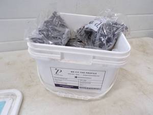 lot 74 image: Pail of metal Roofing Screws 1-12