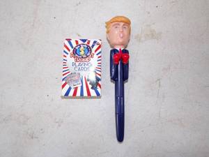 lot 35 image: Trump Playing Cards and Trump Talking Pen