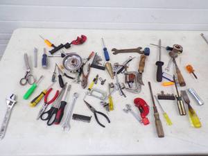 lot 99 image: Tool Lot with Wrenches, Pipe Cutters, Screwdrivers and more
